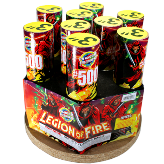 (G-169) Legion of Fire, 9 Shot Rack(Case Pack:2/1)