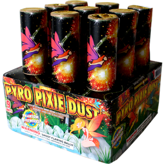 (G-232) Pyro Pixie Dust, 9 Shot (Case Pack:12/1)
