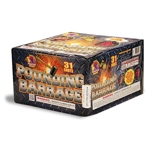 (G-448) Pounding Barrage, 31 Shot (Case Pack:4/1)