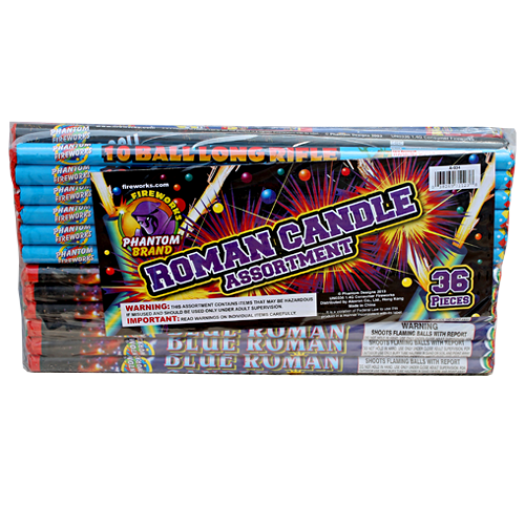 (A-034) New Roman Candle Assortment (Case Pack:8/1)