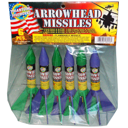 (L-016) Arrowhead Missile Pack, 6 Pc. Bag(Case Pack:24/6)