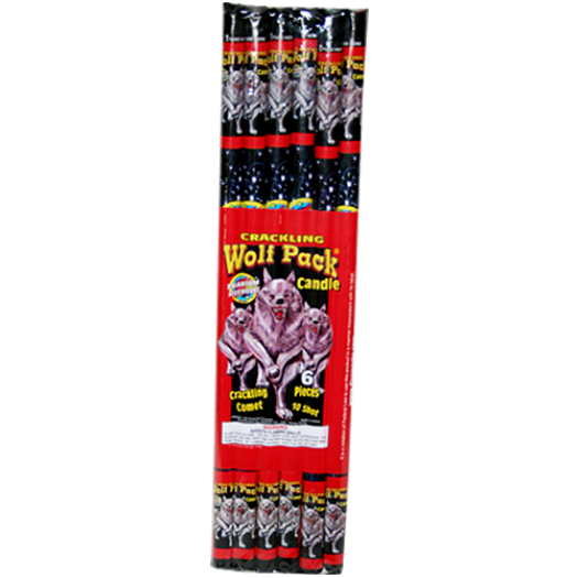 (C-029A) Wolf Pack Crackling Candle(Case Pack:24/6)