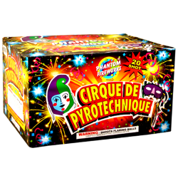 (G-157) Cirque De Pyrotechnique, 20 Shot (Case Pack:2/1)
