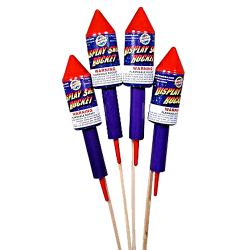 (O-123) Display Shell Rockets (Case Pack:24/4)