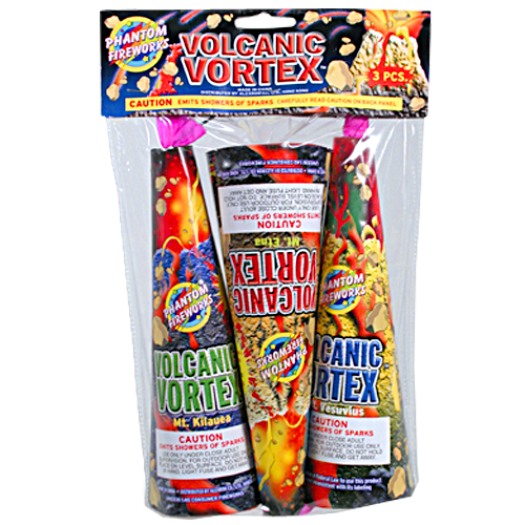 (E-022) Volcanic Vortex Cone 3 Pc. Bag (Case Pack:24/3)