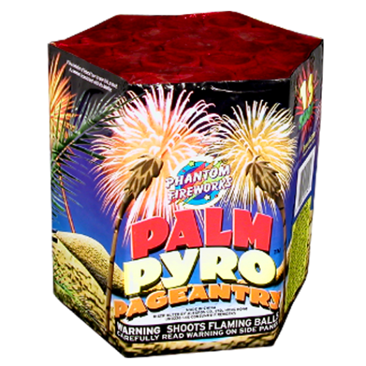 (G-114) Palm Pyro-Pageantry, 19 Shot (Case Pack:8/1)