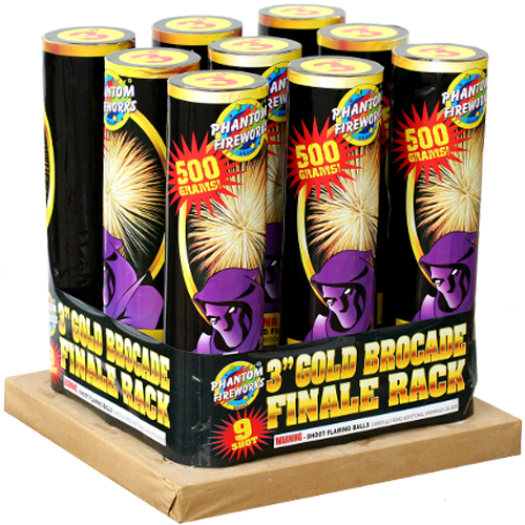 (G-135) 3in 9 Shot Brocade Finale(Case Pack:2/1)