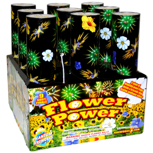 (G-144) Flower Power Finale Rack, 9 Shot (Case Pack:2/1)