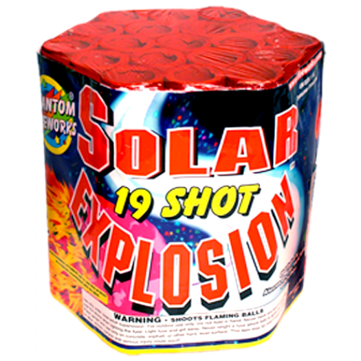 (G-227C) Solar Explosion, 19 Shot (Case Pack:8/1)