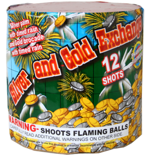 (G-236) Silver and Gold Exchange, 12 Shot (Case Pack:8/1)