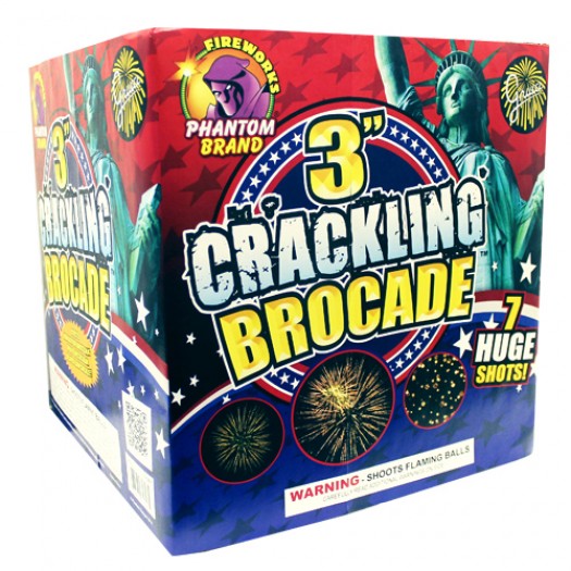 (G-818) 3 Inch Crackling Brocade 9 Shot (Case Pack: 2/1)