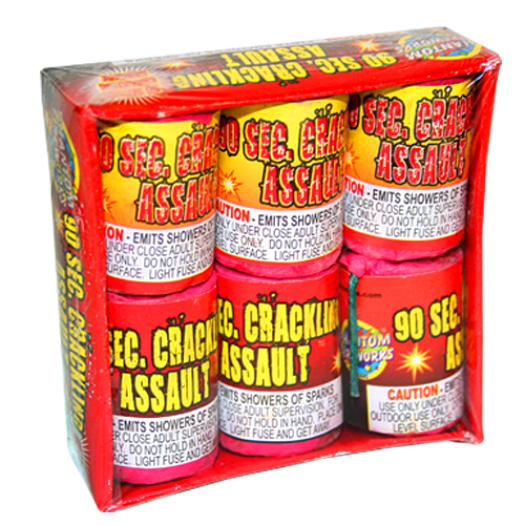 (H-032) Ninety Second Crackling Assault (Case Pack:36/6)