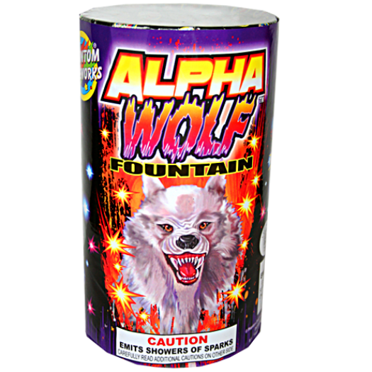 (H-050) Alpha Wolf Fountain (Case Pack:12/1)