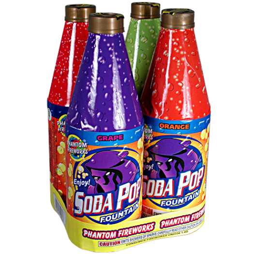 (H-058) Soda Pop Fountain, 4 Pack (Case Pack:24/4)