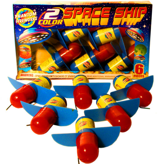 (K-060B) 2 Color Space Ship (Case Pack:24/6)