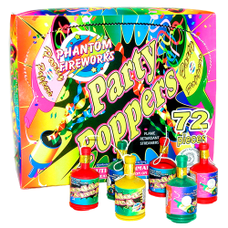 (I-012A) Party Poppers, Flame Proof (Case Pack:20/72)