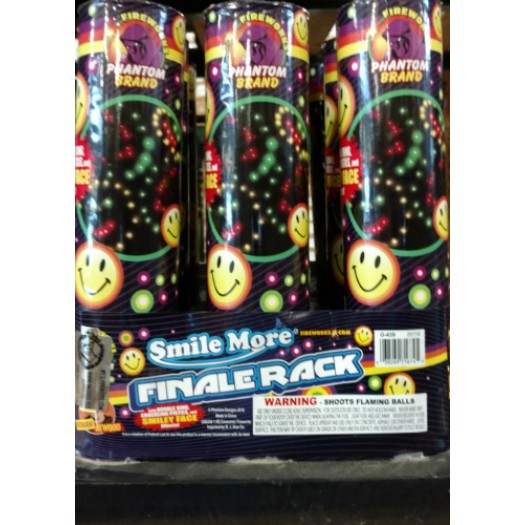 (G-439) 3 Inch 9 Shot Smile More Finale Rack (Case Pack: 2/1)