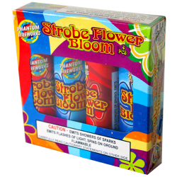 (J-004) Strobe Bloom Flower, 4 Piece Box (Case Pack:72/4)