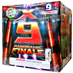 (G-160) X-9 Panoramic Finale, 9 Shot (Case Pack:2/1)