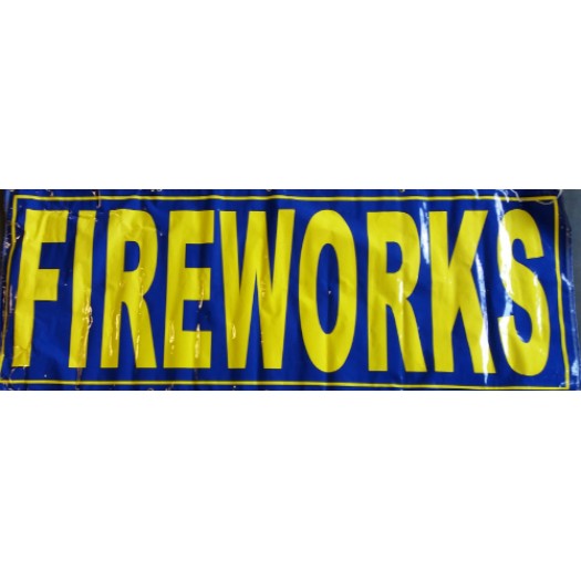 (Z-556) Purple Fireworks Sign (Case Pack: 1/1)