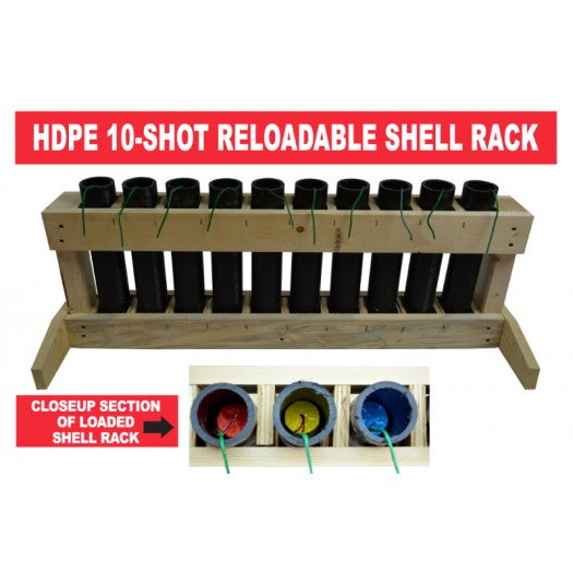 (Z-941) 10 Shot Reloadable Mortar Rack (Case Pack: 1/1)